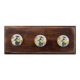 Multicolor Parrot Flat Ceramic Wooden Hooks